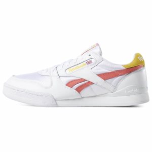 Adidasy Męskie Reebok Phase 1 Pro Białe/Żółte/Różowe PL 94IFPRE